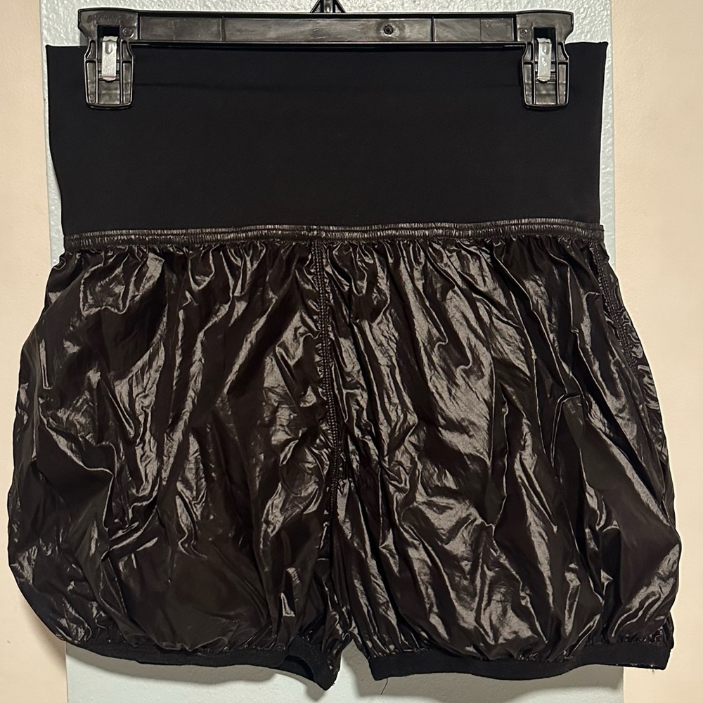 Comfortable and breathable trash bag dance shorts by Chic Dancewear